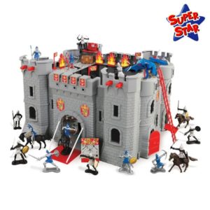 Château fort médiéval et dragon - 50 accessoires