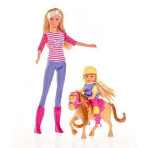 Poupée Lolly avec Lolly kid avec son poney