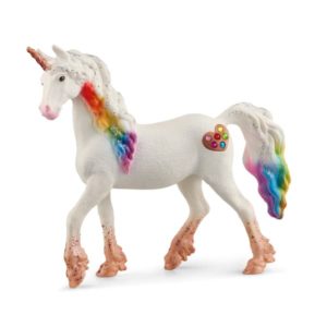 Figurine Licorne arc en ciel femelle