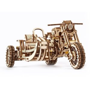 Ugears - Moto scrambler UGR-10 avec sidecar
