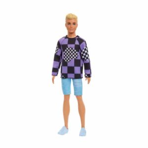 Poupée Ken Fashionista Pull à carreaux