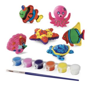 Coffret créatif peinture animaux marins à décorer