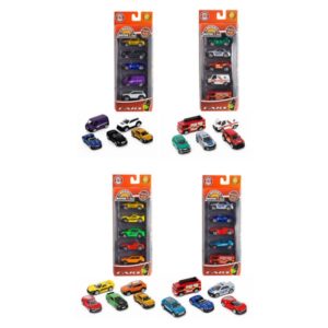 Coffret 5 petites voitures en métal