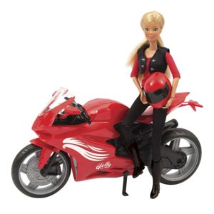 Poupée Lolly moto - 30 cm