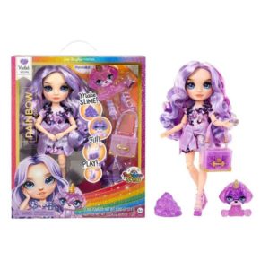 Poupée Violet Rainbow High avec licorne et slime