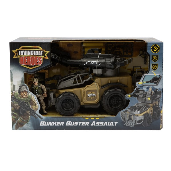 Kit Construction Voiture Militaire Muuchuu Warrior 1:8 - 3175 Pièces Camion Tout-Terrain Avec Tourelle