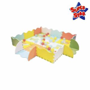 Dalles en mousse avec rebord et 50 balles