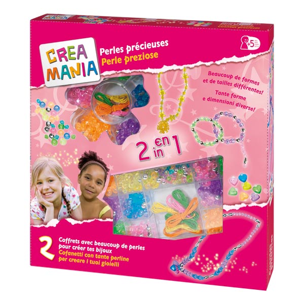 Coffret perles en plastique 2 en 1