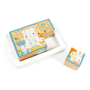 Puzzle 6 cubes en bois - Pure